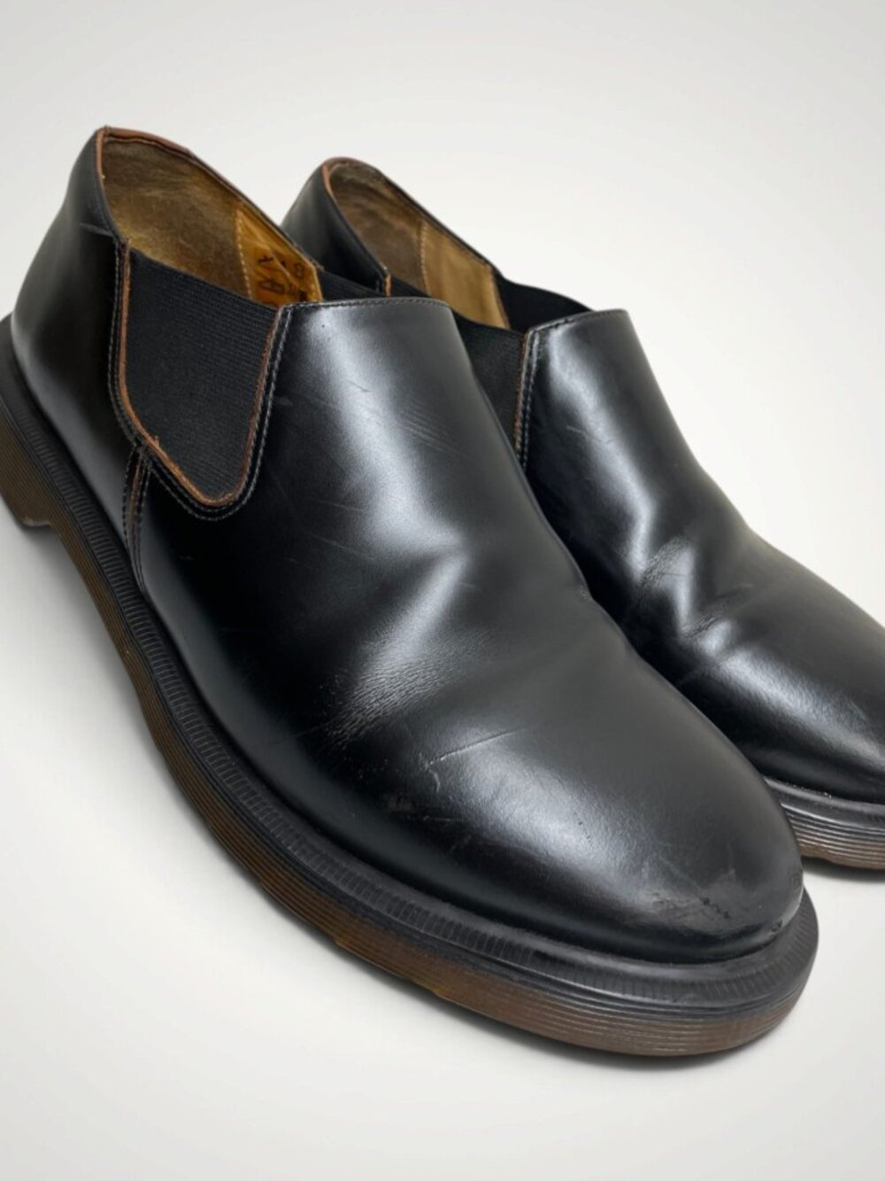 Dr Martens Louis Slip On Leather Loafer Shoes Black Men’s US 10 Women's 11